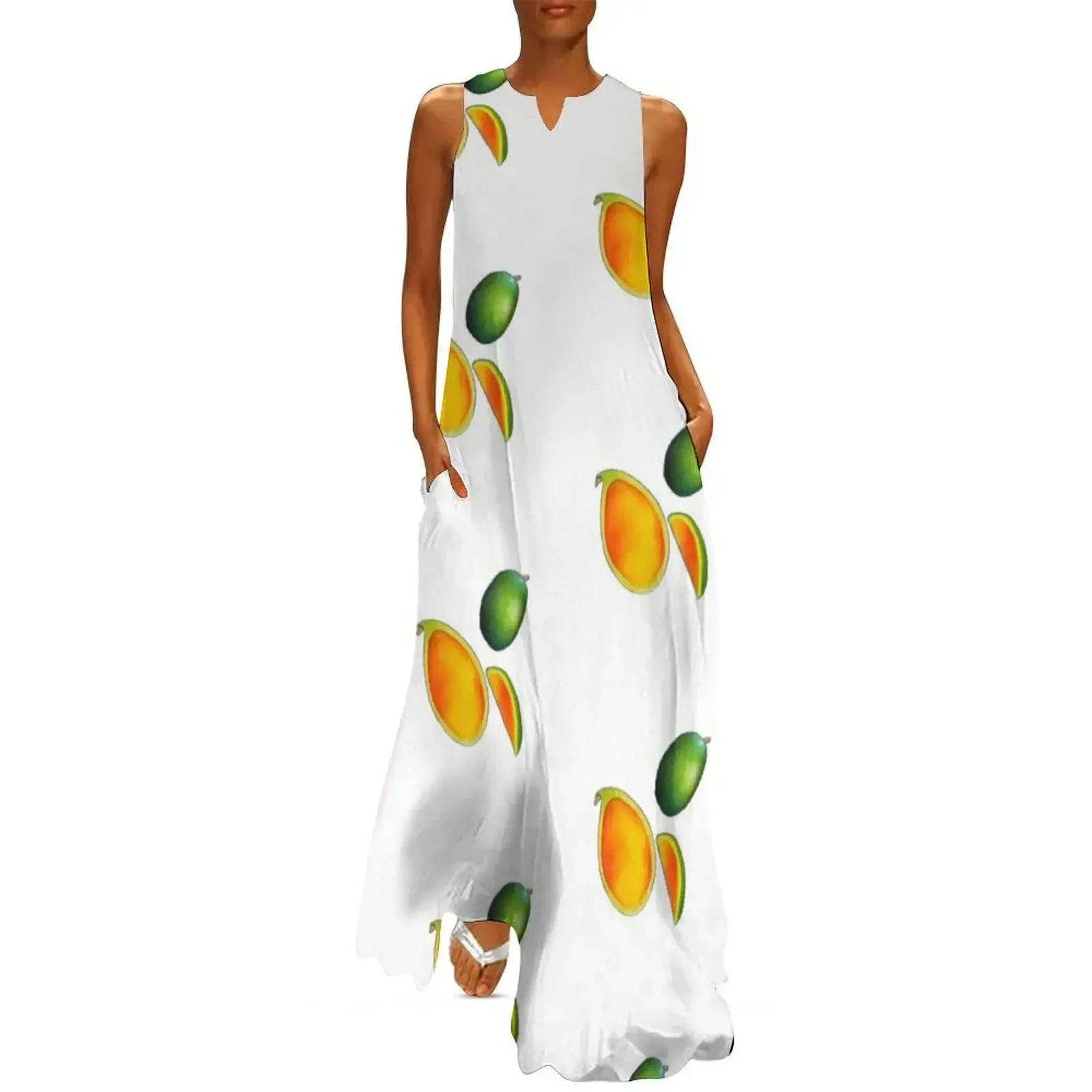 

Three Mangoes N3 Long Dress elegant chic women dresses promotion sexy dress summer dresses summer clothes for women Dress