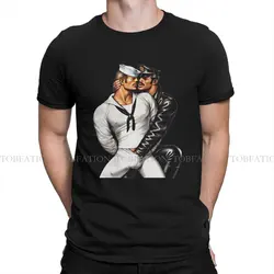 Tom of Finland LGBT Gay Pride 100% Cotton T Shirt Vintage Homme Men's Tee Shirt O-Neck  Men Clothing