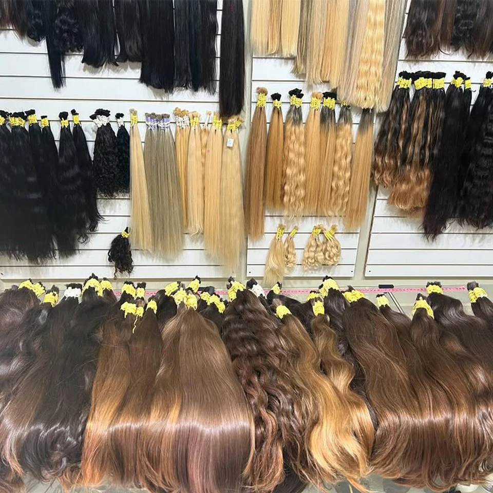 Mink Cabello Suelto Profundo Agua Tejido Virgen Venta al por Mayor Kilo 100% Natural Crudo Indio Templo Ondulado Paquetes de Cabello Humano Extensiones 5