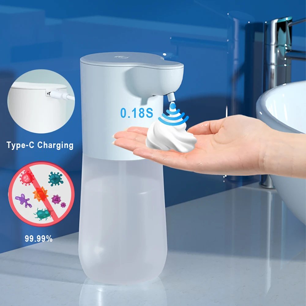 Automatische Foam Zeepdispenser Touchless Sensor Wassen Hand Machine Infrarood Vloeibare Dispenser Met Usb Opladen Voor Badkamer