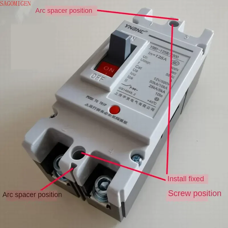 Interruttore DC 12V 24v 48V 96V 120V DC Mccb interruttore 200A 300A 400A 500A celle solari protezione RV pila di ricarica isolatore