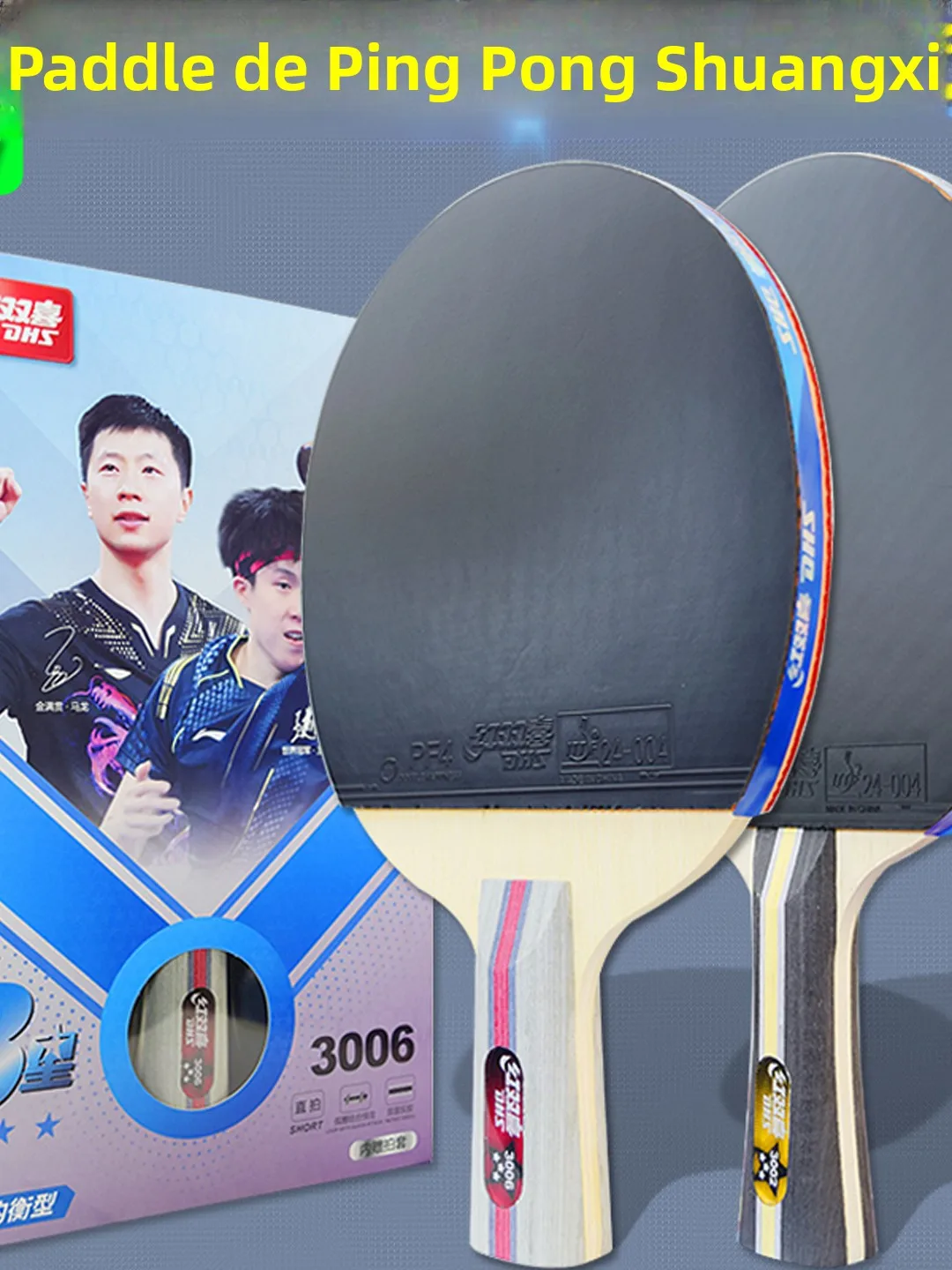 red-double-happiness-table-tennis-racket-3-star-entertainment-horizontal-vertical-shot-mid-term-examination-double-sided-rubber