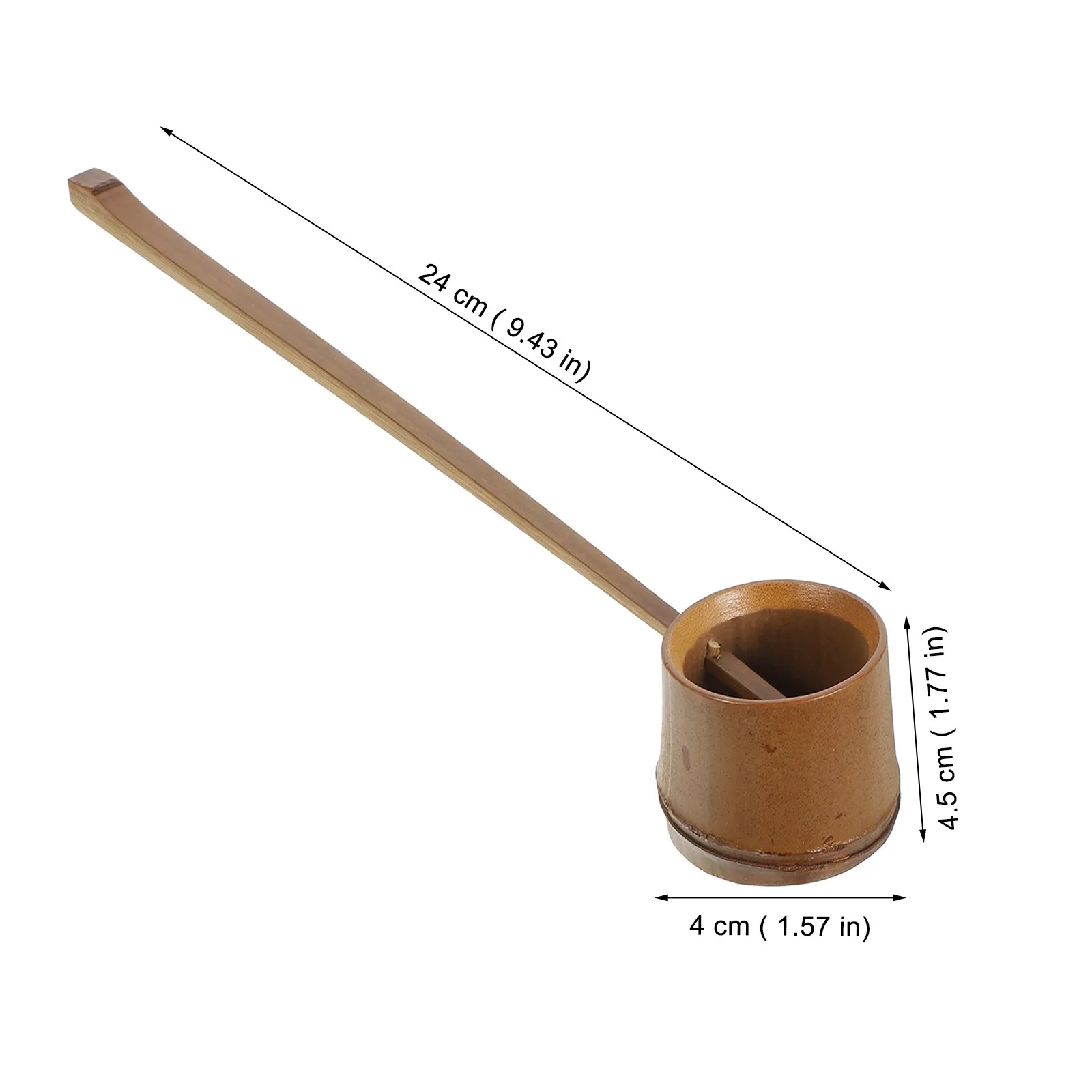 Bamboo Water Scoop Long Handle Ladle for Wine Juice Oil Salt Soy Sauce Tea Ceremony Kitchen Gadget Home Water Dipper Tool