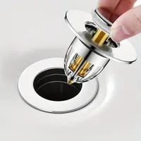 1/2pcs Bathroom Sink Plug Stopper Wash Basin Core Bounce Up Drain Filter Shower Sink Filter Plug Kitchen Bathtub Stopper
