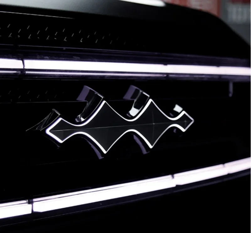 Car Luminous Grille Fit for BYD Leopard 5 Modification Black Warrior with Light Logo Grille Car Appearance Upgrade Parts