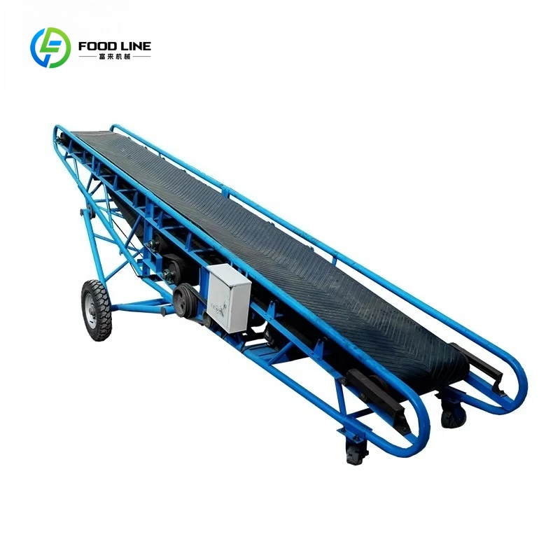 Customized Portable Soil Belt Conveyor Heavy Duty Movable Sand Conveyor System for Aggregate Truck Loading and Unloading