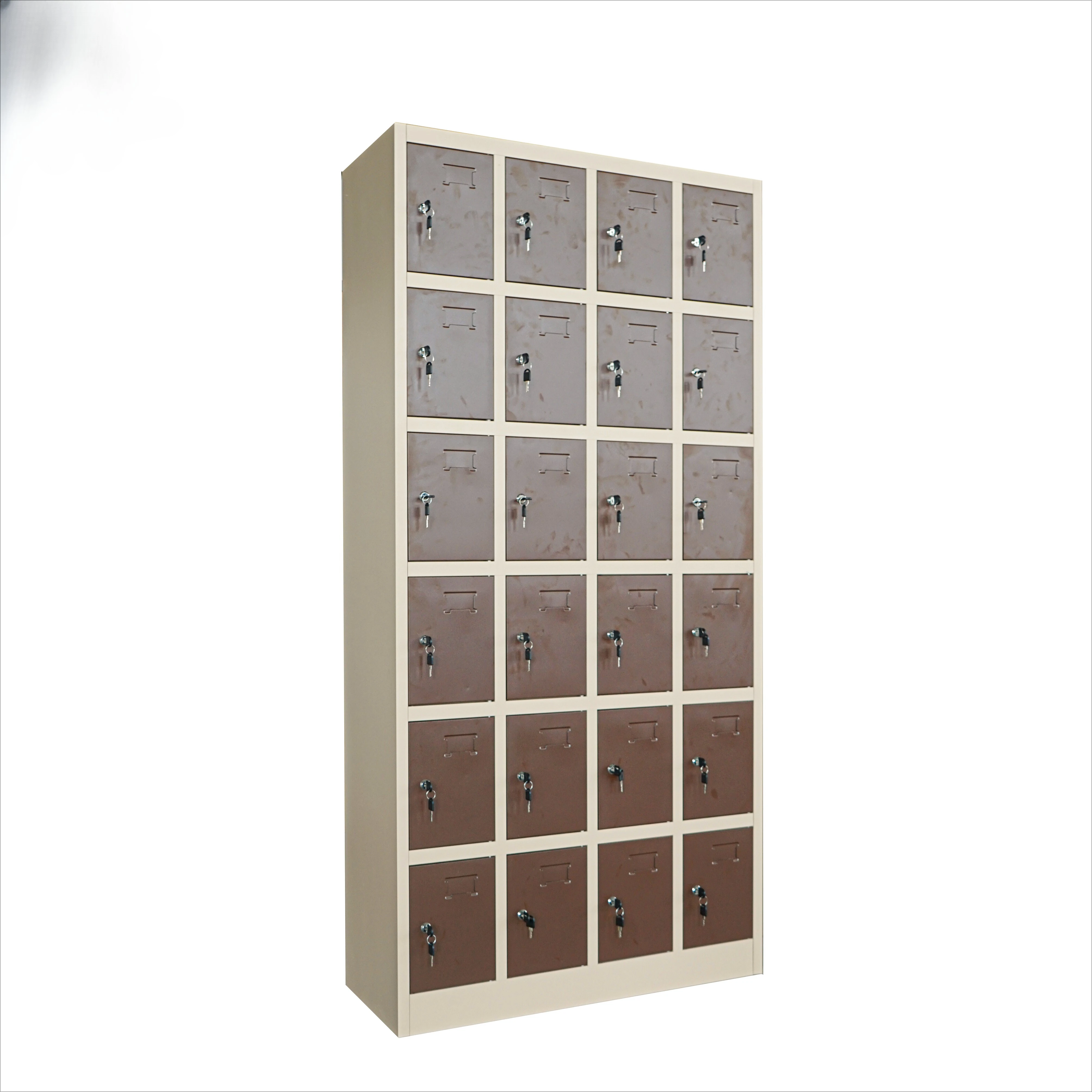 High Quality 24-Door Steel Locker Multi-Door Uniform Storage for Luggage Changeroom Bedroom Furniture Home Use-Direct Factory