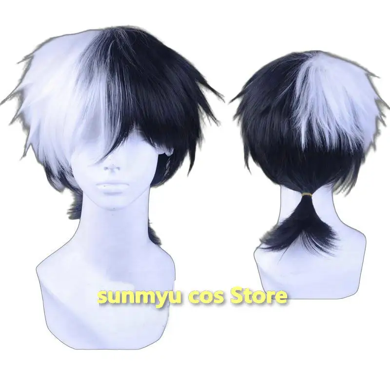 

Парик для косплея BLACK JACK черный, белый цвет