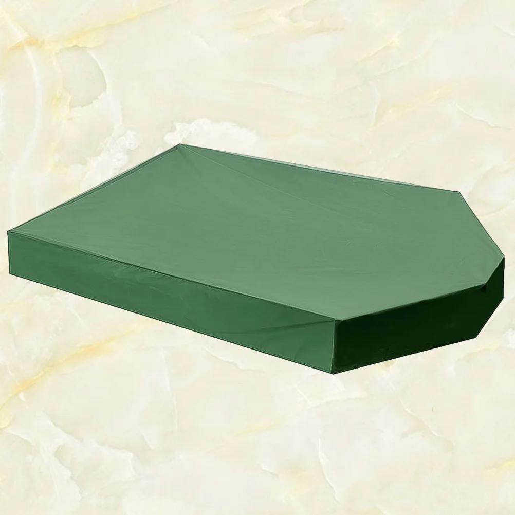 

1pc Cover Resistant Durable For Garden Boat Bath Sandbox Canopy Canopy Game Table 160X113X22Cm Green