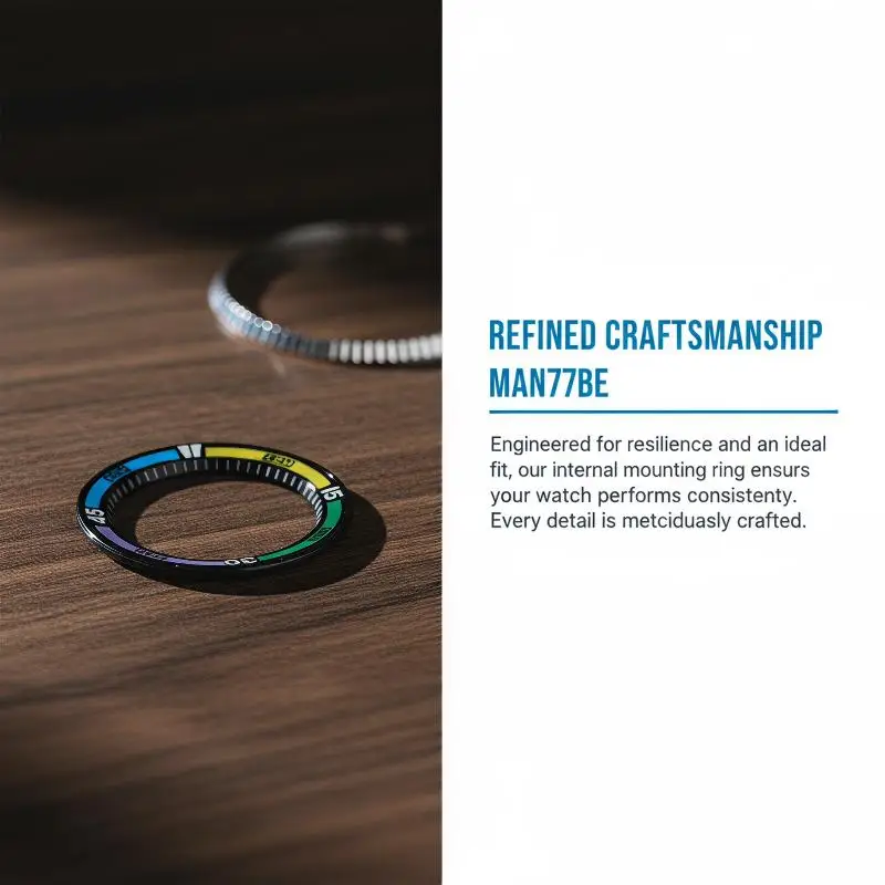 1Pcs Watch Steel Bezel Rim Plastic Internal Mounting Replacement Parts Accessories For Sea King SK Watch 46941 46943