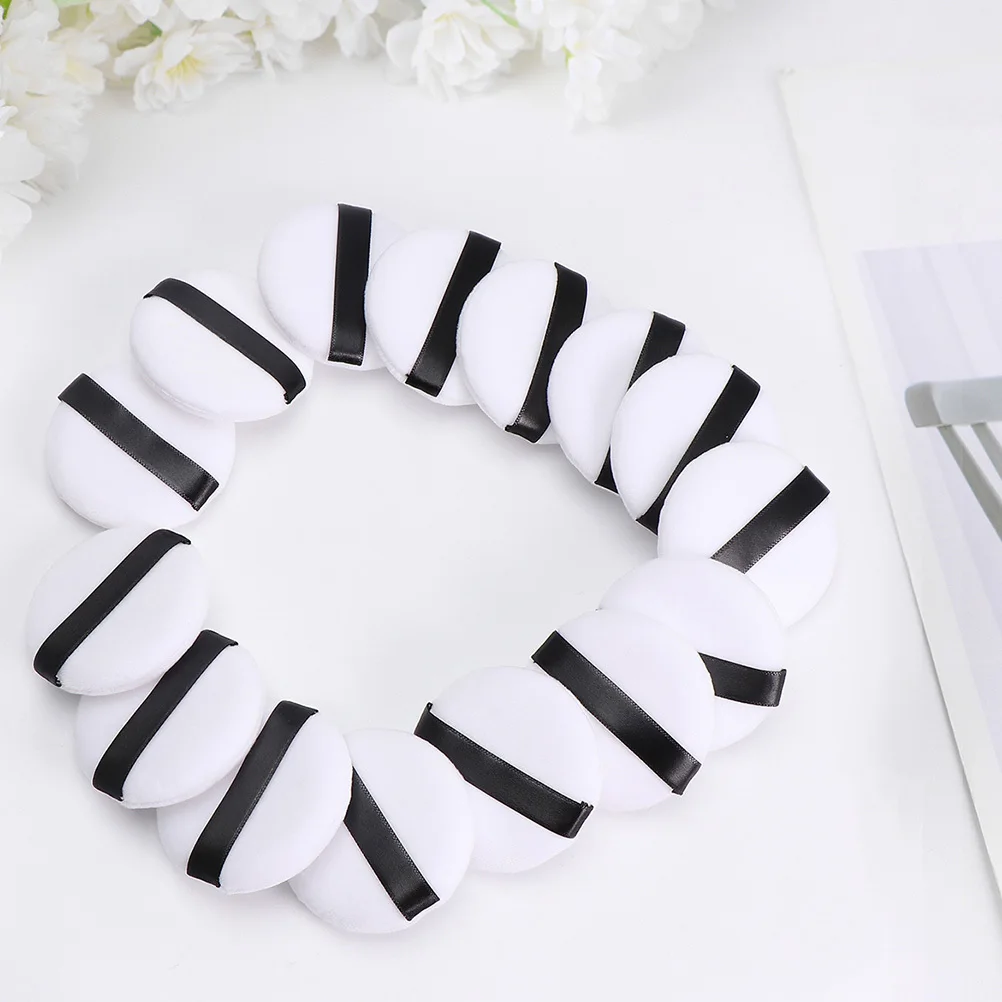 20 قطعة من وسادات المكياج المريحة لتنظيف الوجه، أداة منتفخة للمكياج الصغيرة، أداة وسادة البودرة السائبة