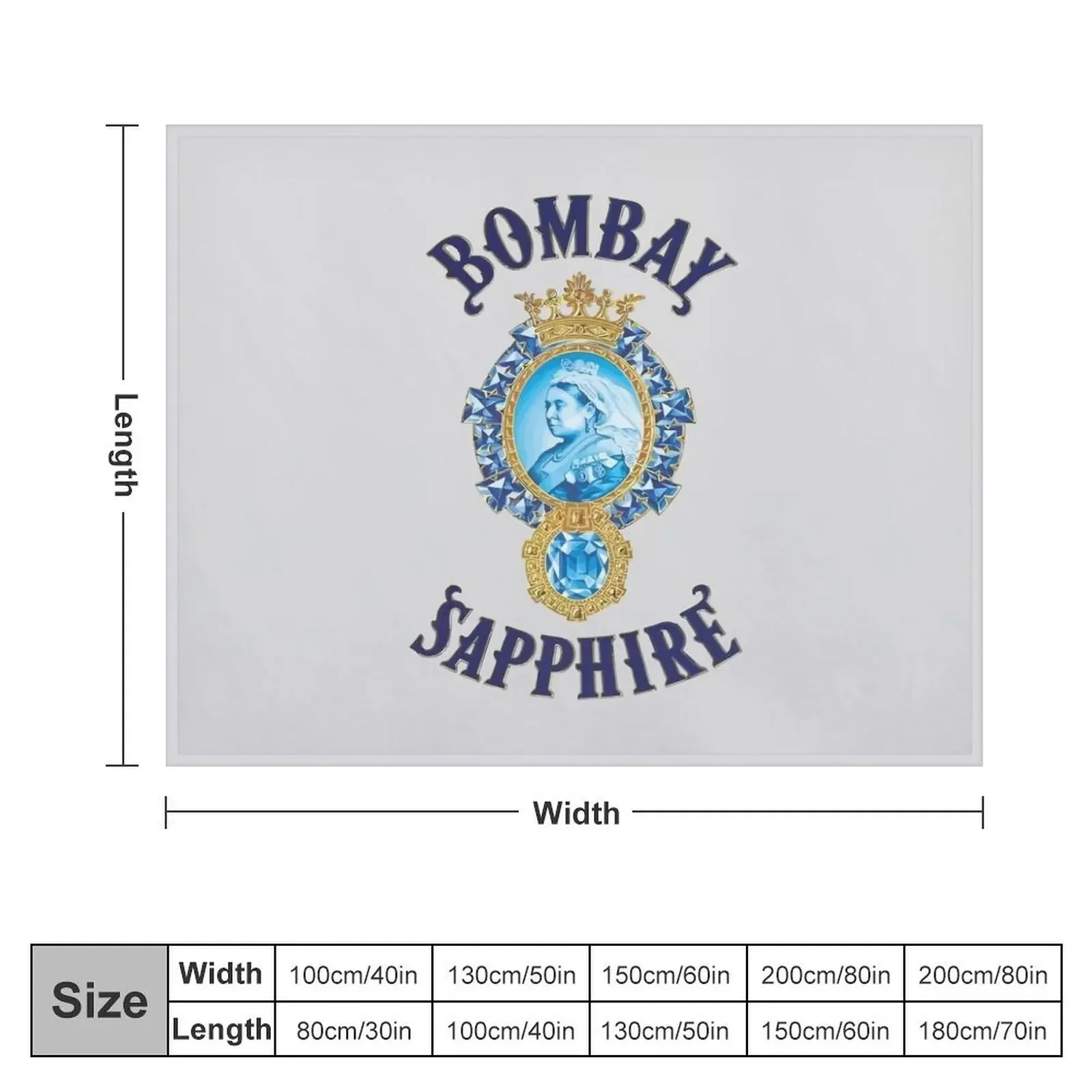 Bombay Sapphire Throw Blanket Hairys Giant Sofa Designers valentine gift ideas Blankets