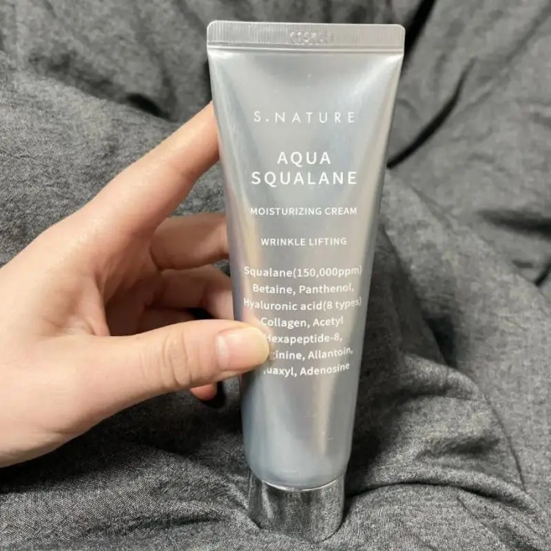 

Корейский крем для лица со скваланом, нежно увлажняет, улучшает тусклость кожи, регулирует воду, масло, баланс, барьер, защита ​ Крем для ухода за кожей