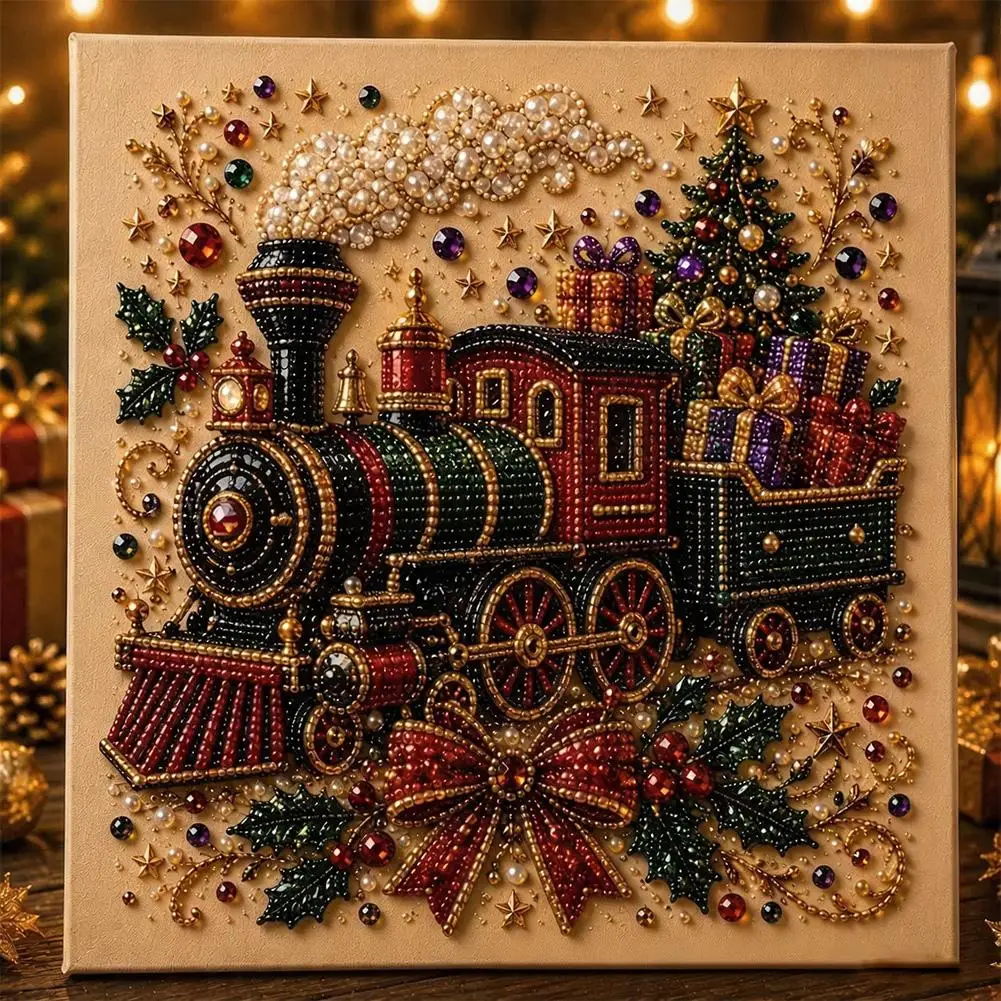 Weihnachts-Weihnachtsmann-Diamantmalerei-Set 5D DIY Perlenstickerei Mosaik Wandkunst Leinwand Handwerk Heimdekoration Weihnachtsgeschenke – Detail 22