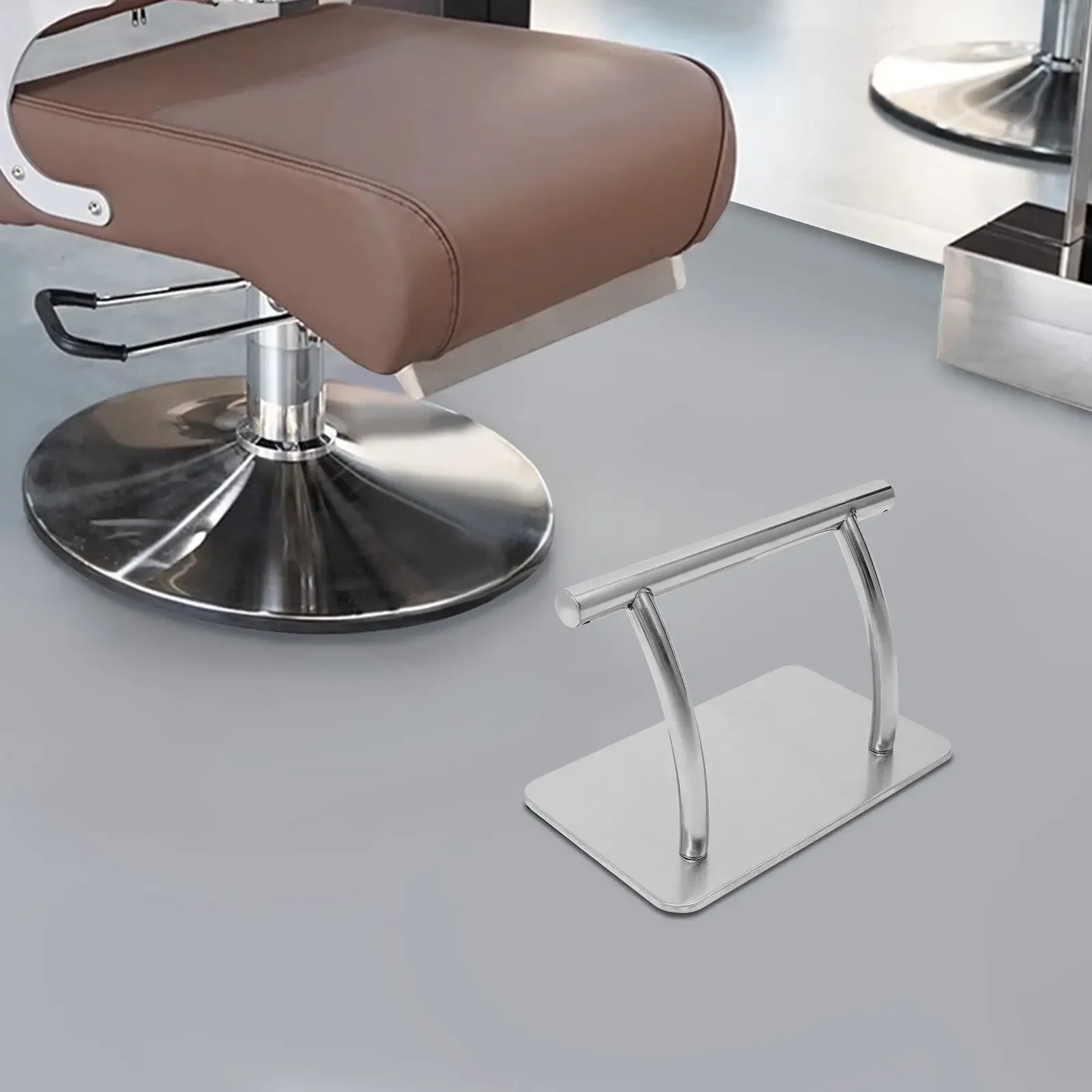 Fußstütze Salon Fußstütze Ausrüstung Edelstahl Fußstütze Friseure Friseur Stuhl Salon Ausrüstung Fußstütze Fußstütze Friseur