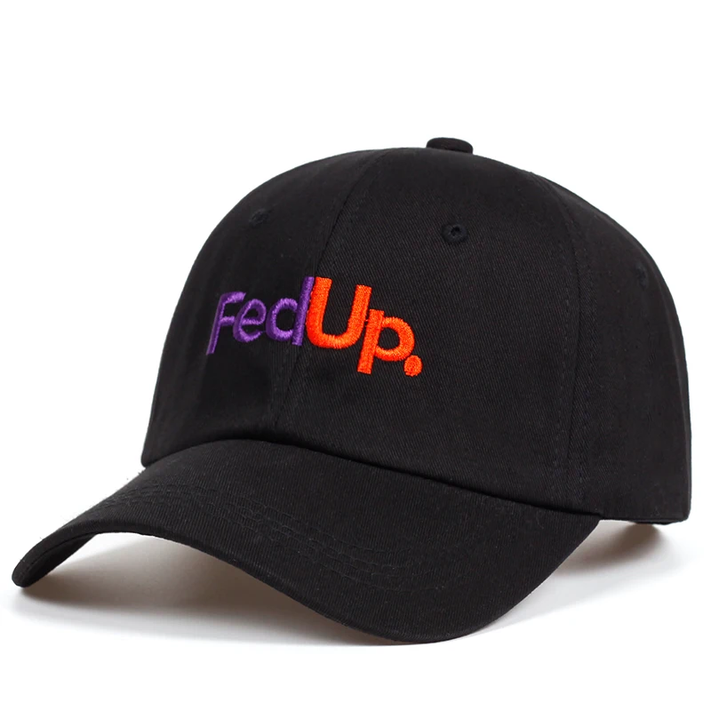 FedUP. embroidery dad hat Cotton% Baseball Caps For Men Women Adjustable Hip Hop snapback golf cap hats