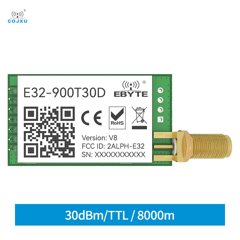 

LoRa Module TCXO 868/915MHz Wireless rf E32-900T30D ebyte Long Range Wireless Transceiver iot Transmitter Receiver