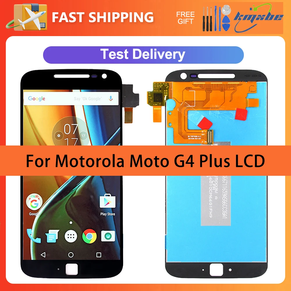 

5.5" LCD For Motorola Moto G4 plus Display Touch Screen Digitizer Assembly With Frame For Moto G4 plus XT1644 LCD Replacement