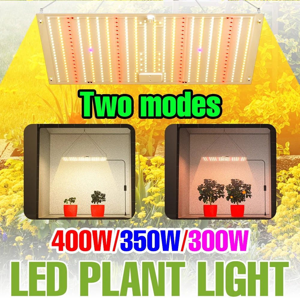 

400W LED Plant Light 110V Full Spectrum Grow Lamp Quantum Board Greenhouse Tent Potted Flower Vegs Growth Cultivation Lighting