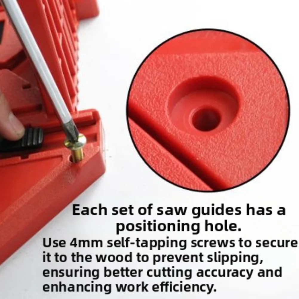 

Pruning Saw Box Clamp Miter Box Workshop Projects Adjustable Miter Angles Clamping Mechanism ABS Plastic Construction