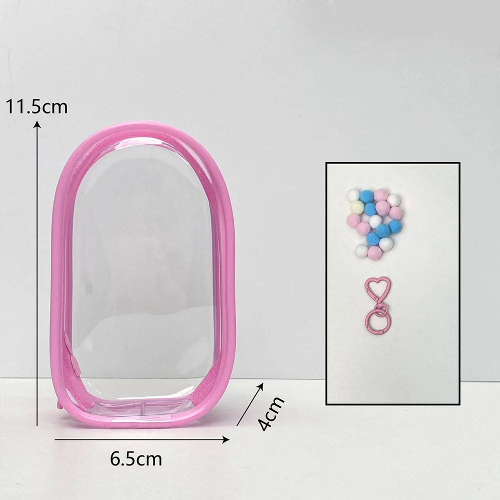 

Display Bag For 10cm Labubu Protector Case Organizer Box for Labubu 4.0 The Monsters Pin for Love Series Outdoor Display Bag