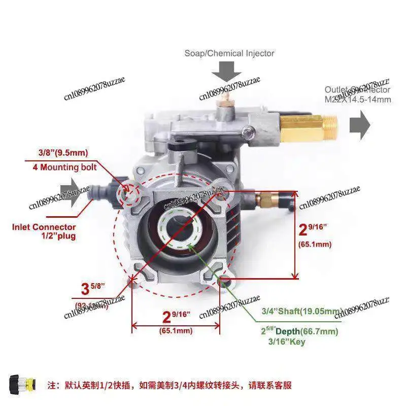 

P170 Copper Aluminum Slash Plate Pump Car Washing Machine Parts Power Washing Machine Parts Parts Pump Head