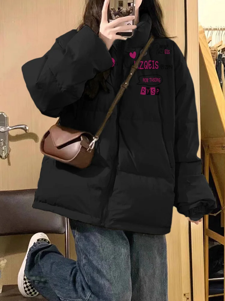 

Parka Hiver Womens College Campus Essential Teenage Favorite Student Cool Look City Streets Daily Activities Outercoat Neutral