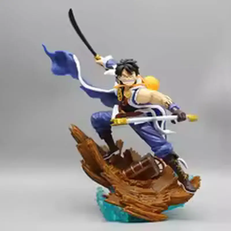 

28cm Anime Toys In Stock One Piece Gk Straw Hat Legion Fantasy Luffy Battle Form Statue Box Set Handmade Holiday Gift