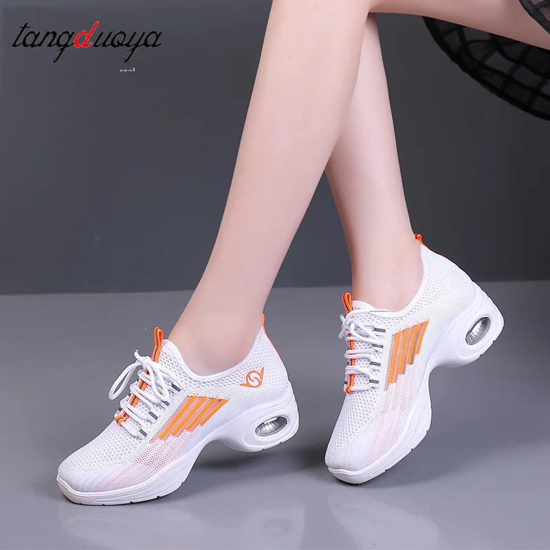 Women's Dance Shoes Soft Outsole Woman Breath Jazz Hip Hop Shoes Sports Sneakers Ladies Girl Modern Jazz Dancing 2025