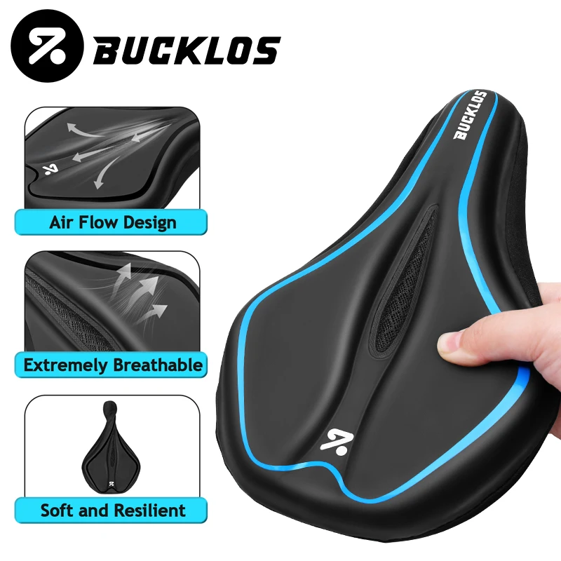 

Чехол для велосипедного сиденья BUCKLOS: высокоэластичный, комфортный, из искусственной кожи, с эффектом памяти, амортизирующий.