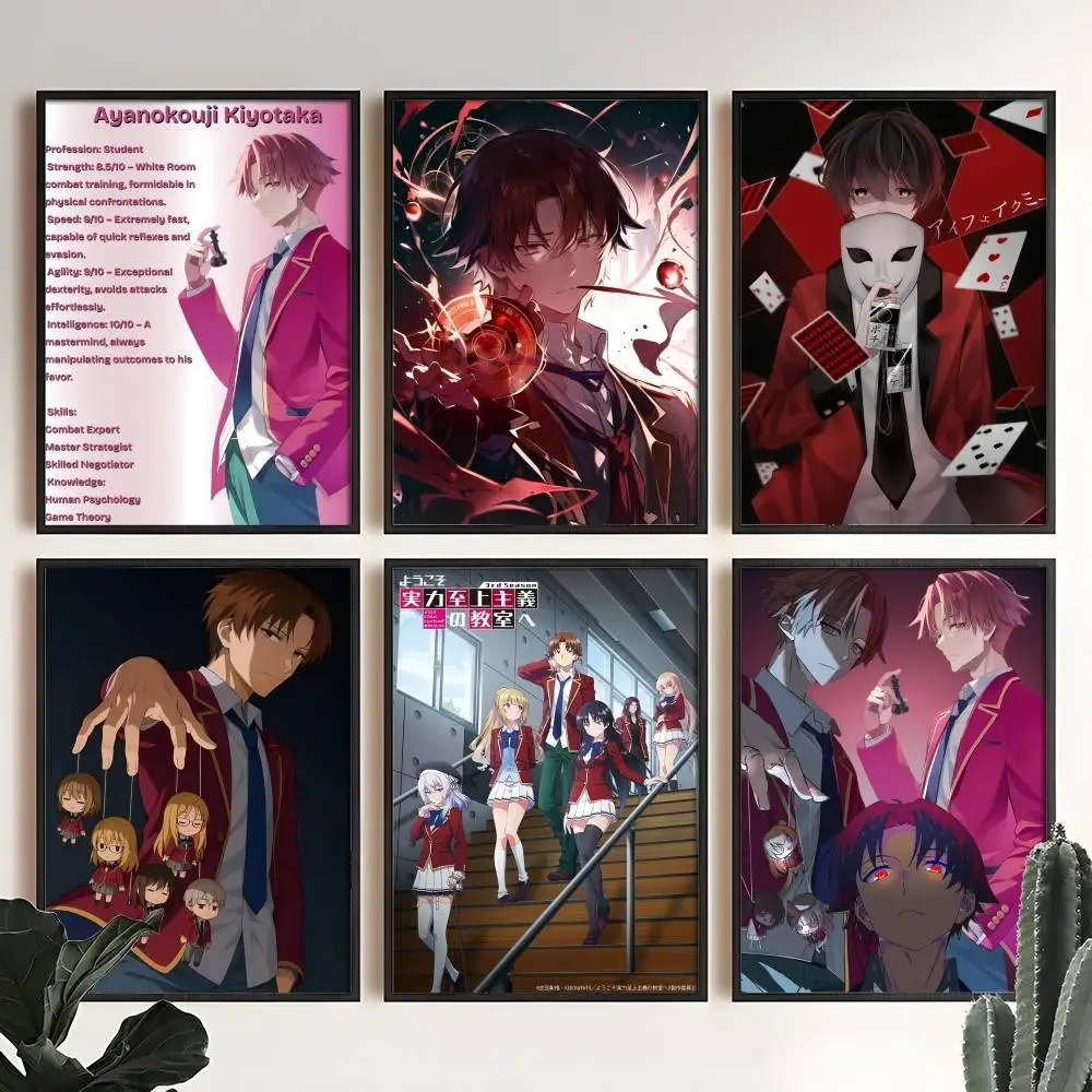 

Cool A-Ayanokoji C-Class Room EliteS Poster Wall Art Print Art Suitable For Living Room Bedroom Bar Parlor Home Decoration Gift