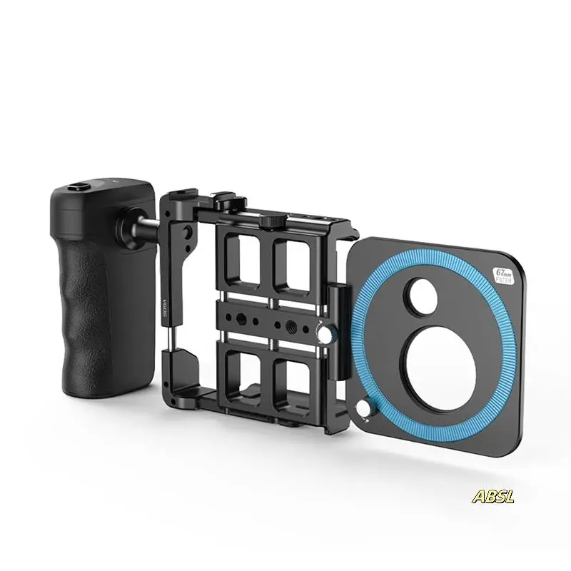 

Mobile Phone Live Bracket Cage Smart Bluetooth 1/4”Threaded Hole/Cold Shoe Interface For Video LED Mic Tripod
