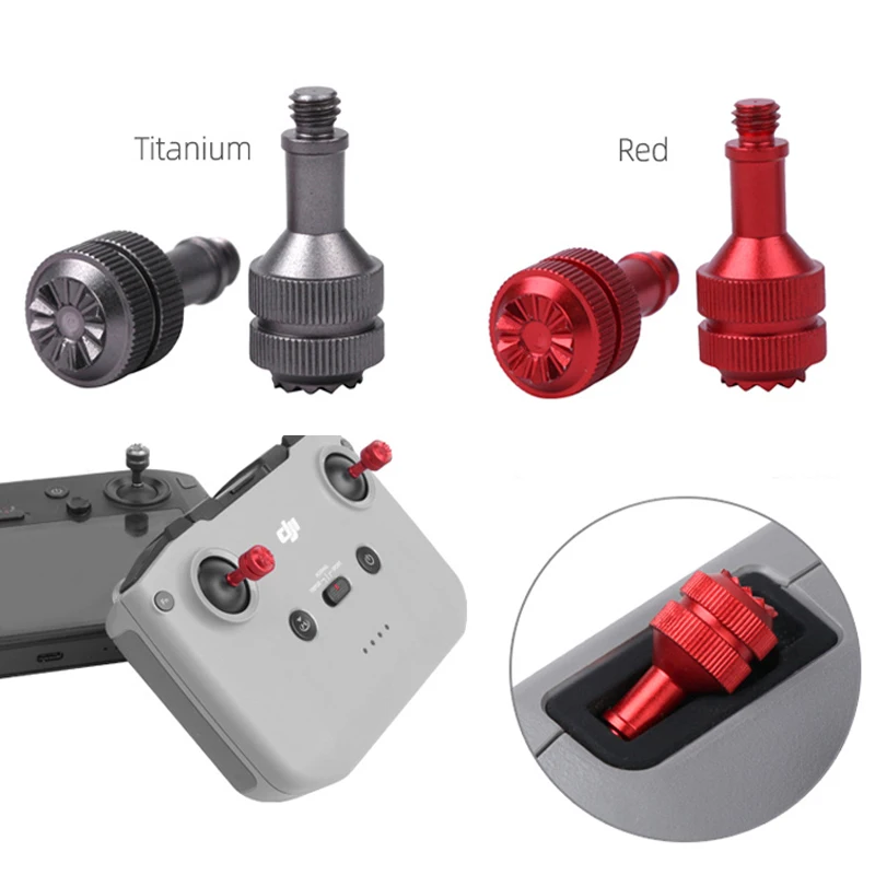 عصا التحكم المعدنية RC-N1/N2 التحكم عن بعد الإبهام الروك ل Mini 4/3pro /Mavic 3 / Air 2/Air 3 /Air 2S / Mini 2 ملحقات طائرة بدون طيار