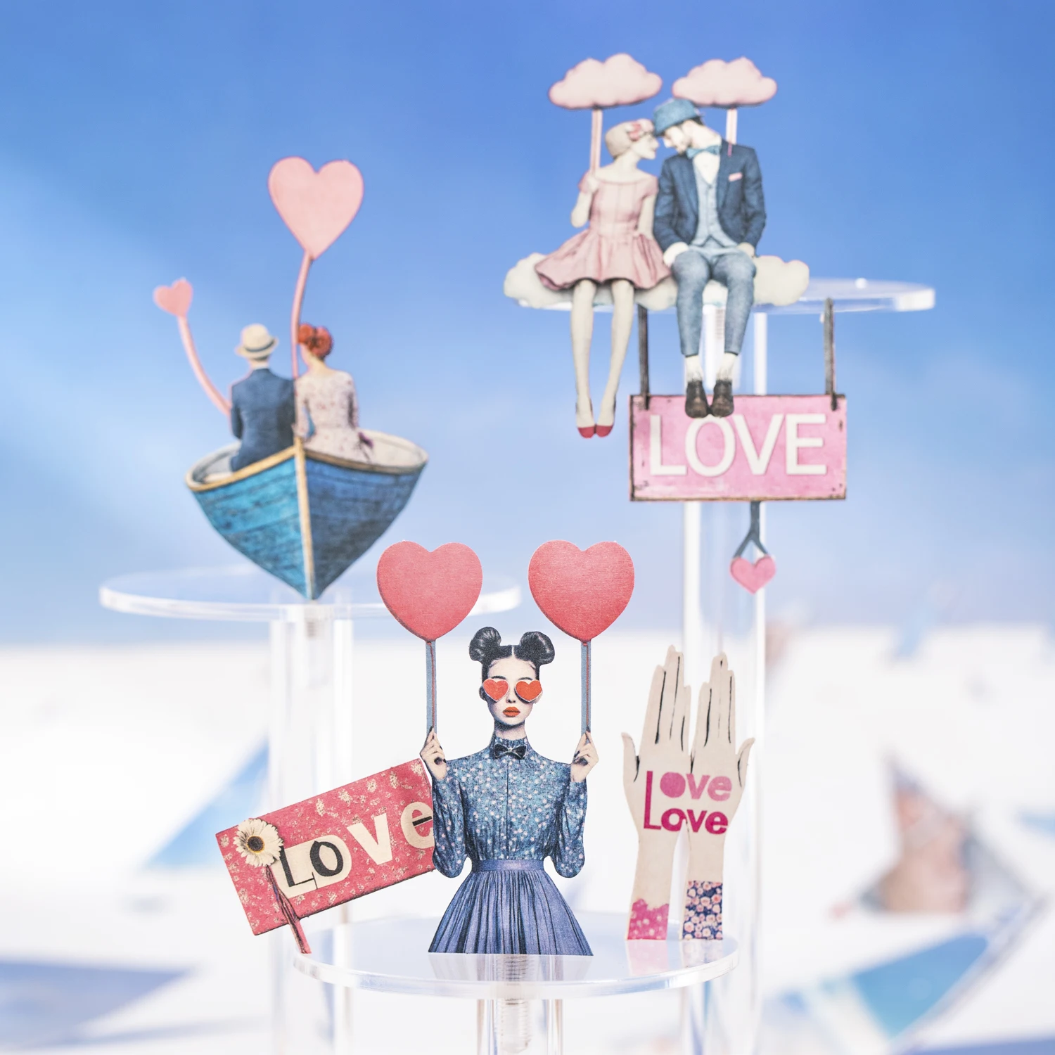 Fantasy Journey Series Adesivo paesaggio personaggio vintage Creativo diario fai da te Materiale Collage Scrapbook Cancelleria