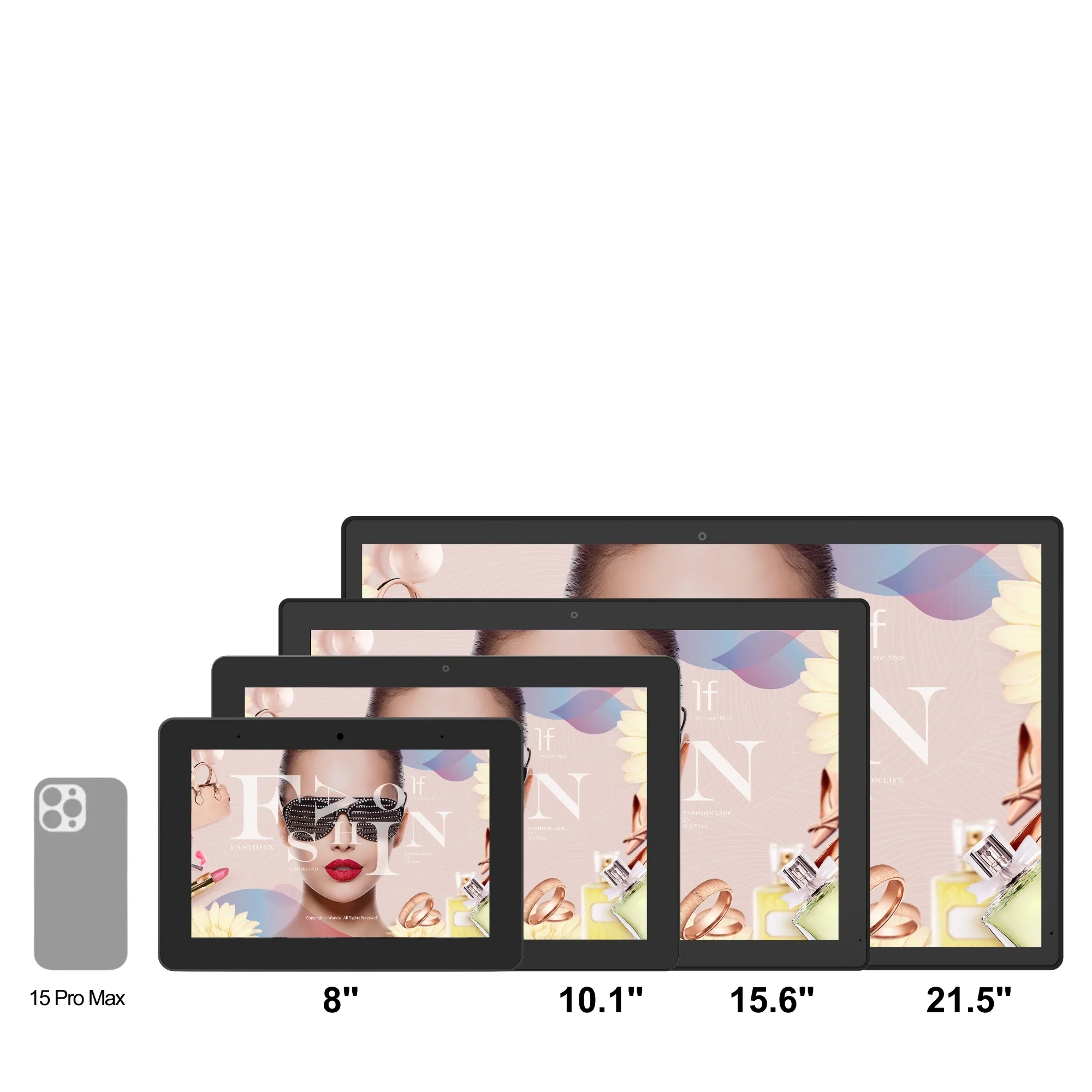 Display de sinalização comercial publicidade montagem na parede software CMS tablet LCD 15,6 polegadas Android 14 tablet publicidade comercial