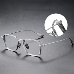 Reading Glasses MEN Retro Square Glasses Black Blue Light Blocking Glasses GRAY