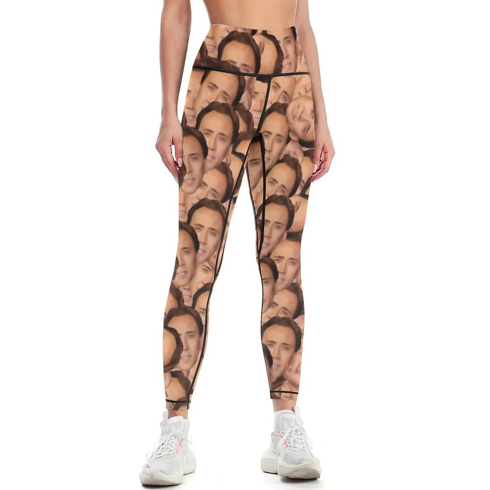 

Nicolas Cage texture (for all your cage needs) Leggings Women's sportswear sports for gym Womens Leggings