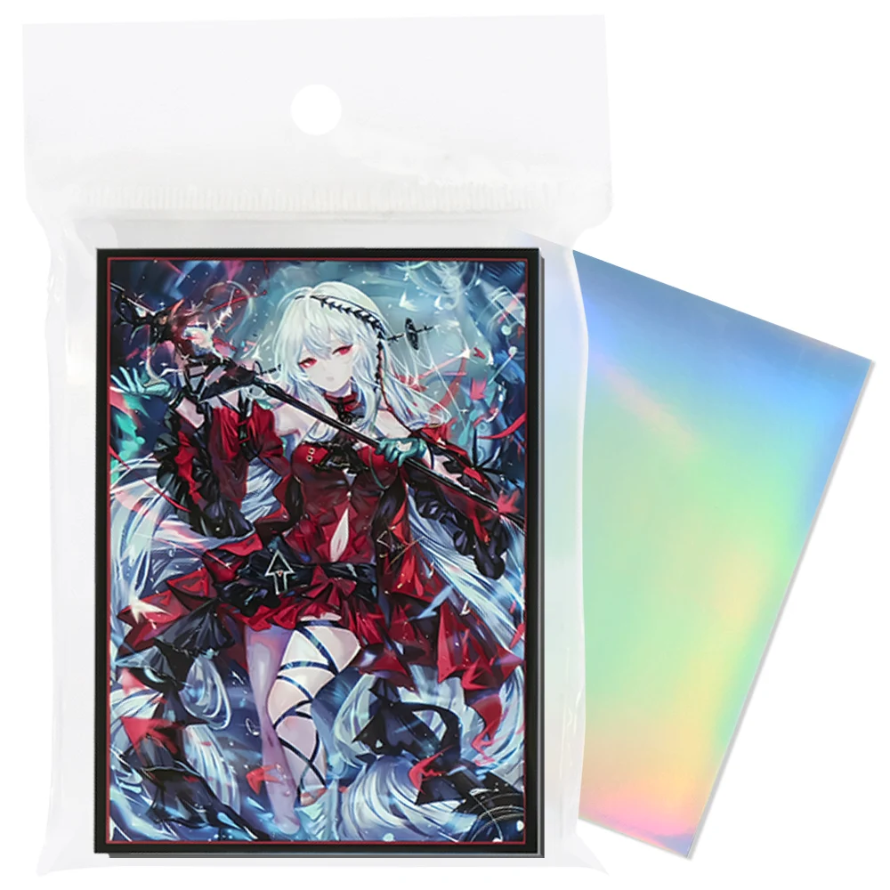 60PCS PTCG Laser Card Sleeves for Board Game Cards Standard Size Anime Card Sleeves Card Collecting Enthusiasts