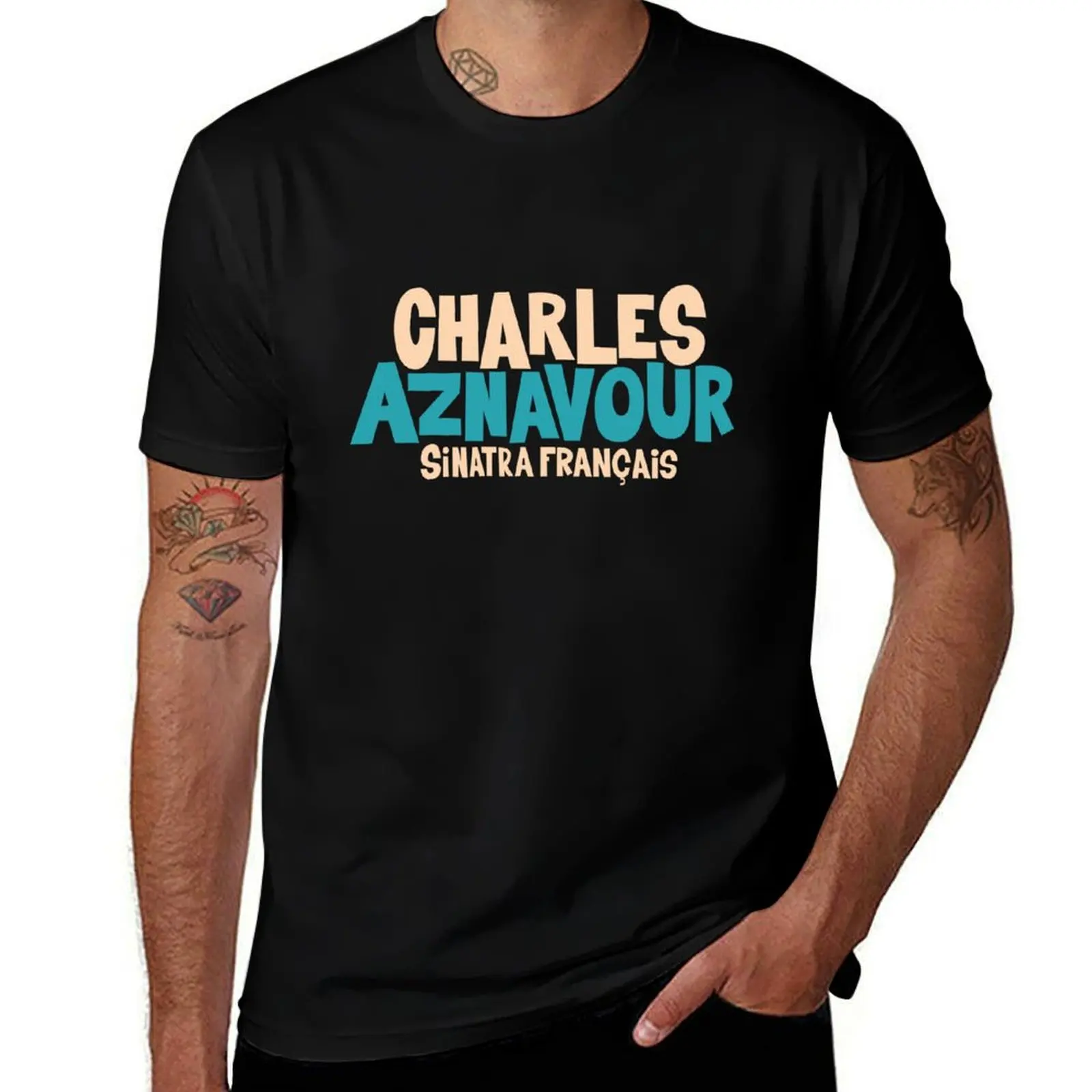 Charles Aznavour - Sinatra Fran?ais T-Shirt Comfort Stretch Tee Shirt T-Shirt
