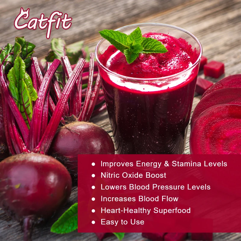 Catfit Organic Beet Root extract capsule Improve Energy &Stamina  Liver detoxification Supplement