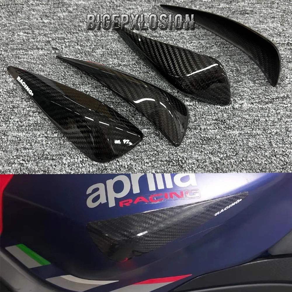 NEW RS660 Motorcycle Carbon Fiber Fuel Tank Corner Protection Slip Fast For Aprilia RS660/Tuono660 2021-2024 Fuel Tank Protector