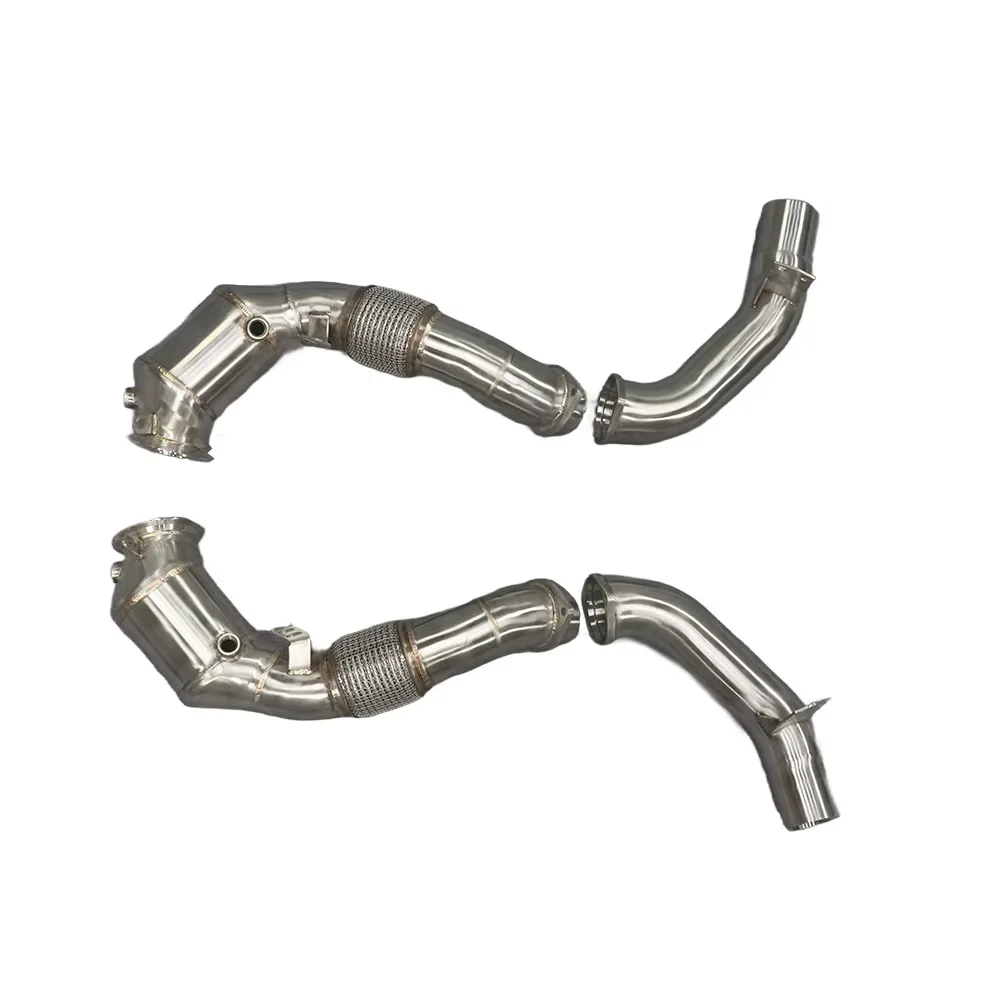 

For BMW 850i X5 X5M 2012-2018 Three Way Catalytic Converter Downpipe New G14 G15 G16 G05 G30 F07 F10 N63 4.4T Exhaust Downpipe