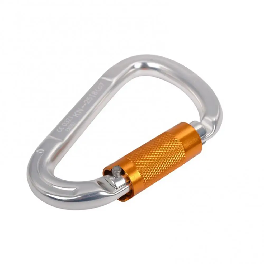 Rock Climbing Auto Locking Clip 25KN Carabiner for Rappelling Rescue Survival Camp Mountaineering Hook Outdoor Carabiner Hook