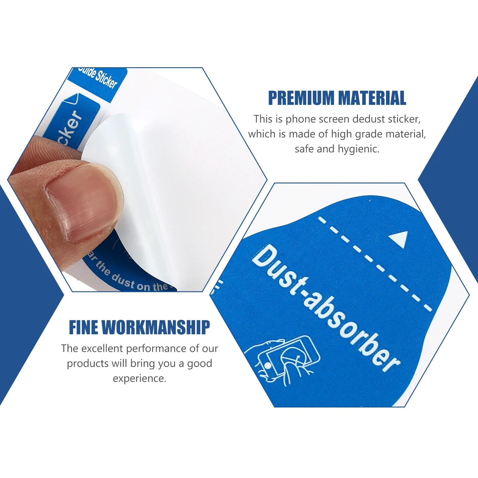 

200 шт., пылезащитный чехол для экрана телефона, портативные наклейки для очистки экрана для ЖК-устройств, набор растворов для удаления пыли из закаленного стекла