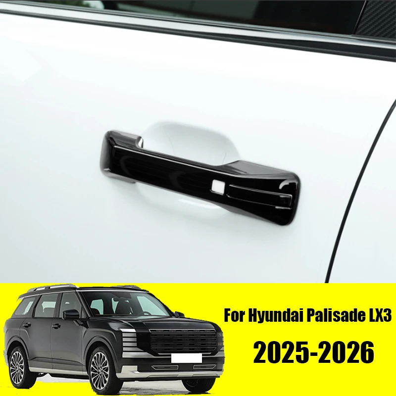 

For Hyundai Palisade LX3 2025 2026 Only suitable for left-hand drive vehicle exterior door handle decorative frame