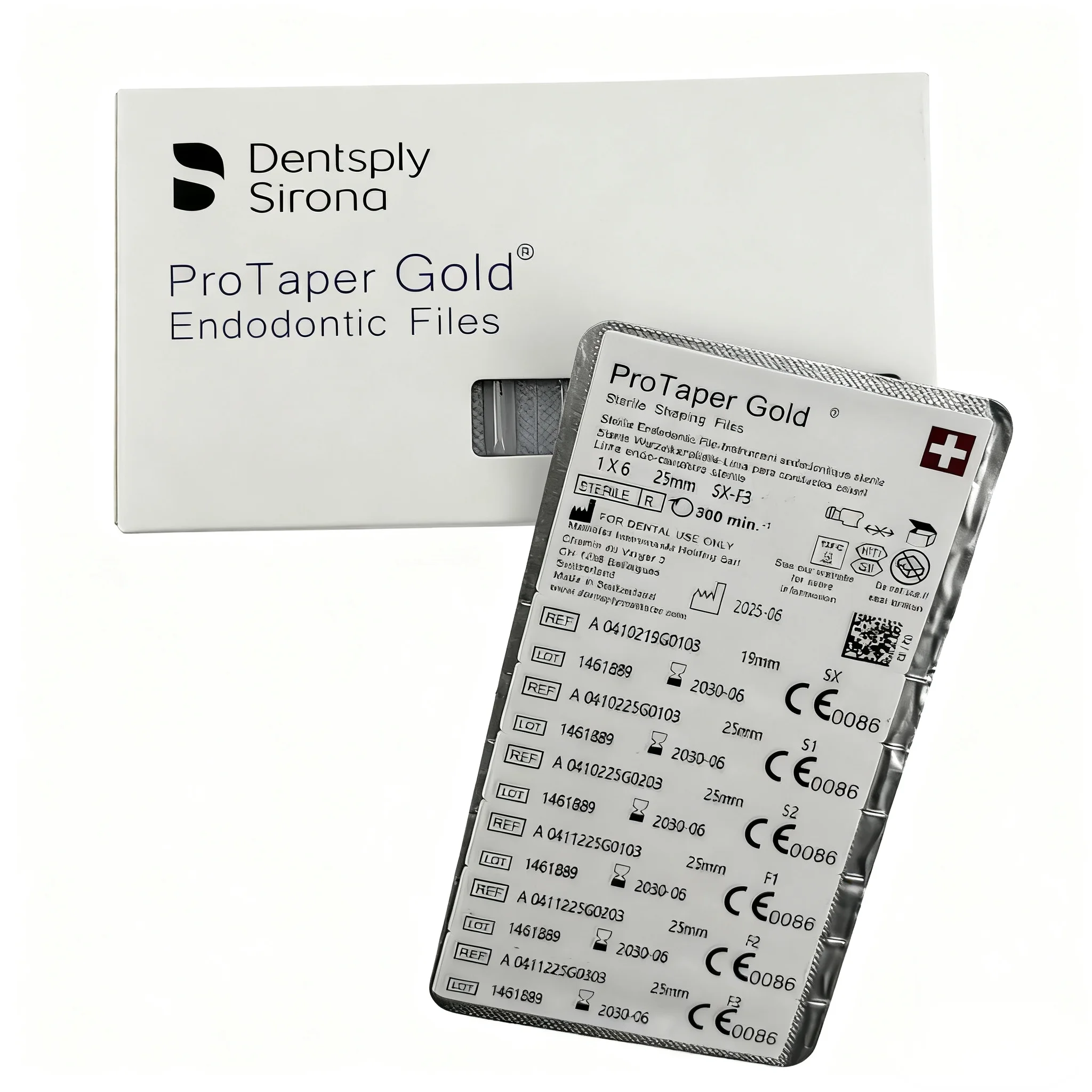 

6 pcs/Set Dental Gold Endodontic Files Heat Activation Flexible Engine Files Dental Dentistry