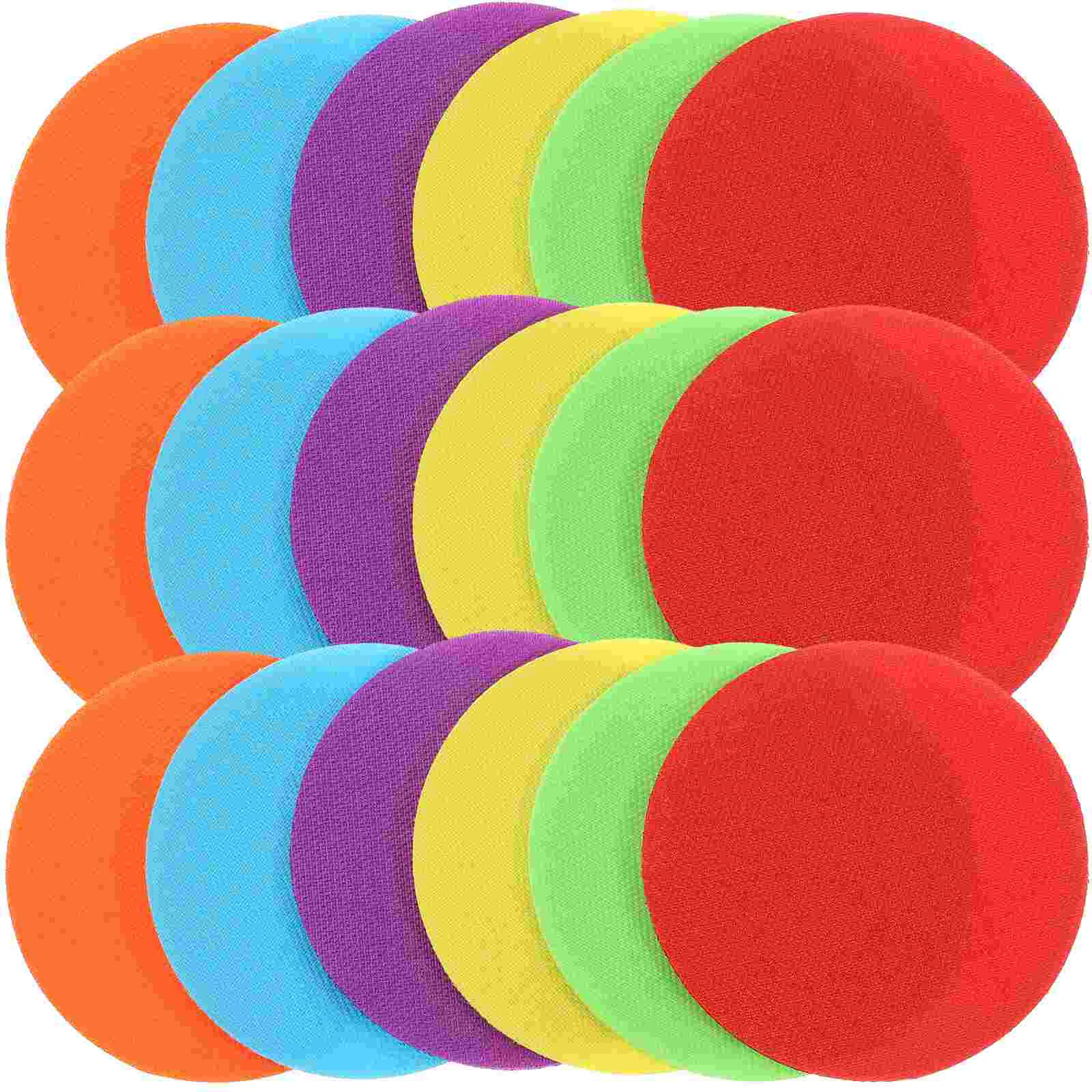 30 Pcs Round Game Trainning Sticker Training for Classroom Carpet Marker Family Area Rugs Floor Teaching Baby Pokey