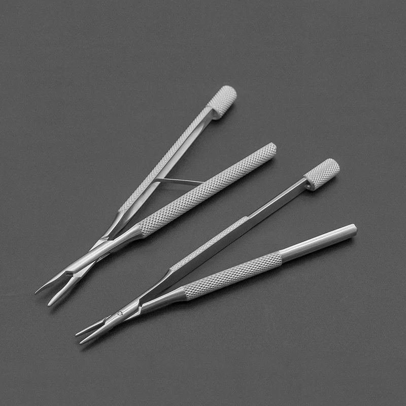 Pince de lame de microscopie en acier inoxydable, instruments ophtalmiques, outils chirurgicaux, pince à lame fixe, pince à aiguille, lame ophtalmique, Cla