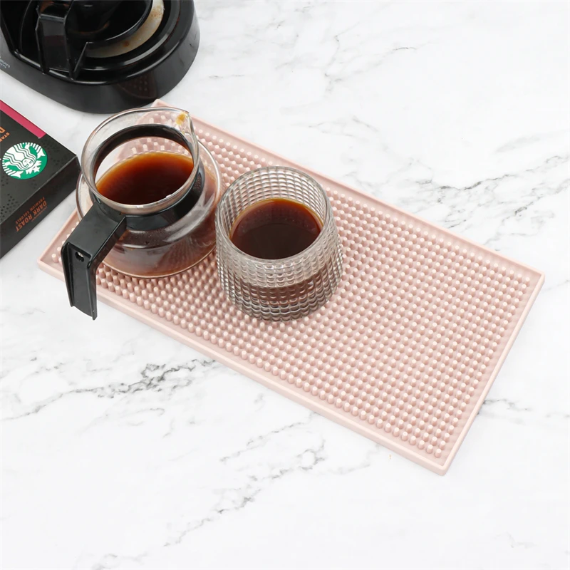 Robuste und stilvolle Barmatte aus Silikon zum Trocknen von Kaffee und Glas – perfekt für Bars, Restaurants und Arbeitsplatten zu Hause – Detail 4