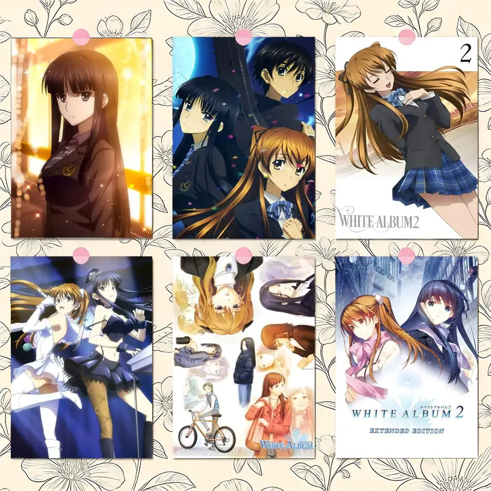 W-WHITE ALBUM 2 Setsuna Yuki Poster Matte Self-Adhesive Wall Art Print Living Room Bedroom Home Decor